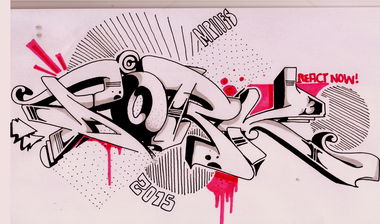 Graffiti Wall - Photo by Reactor - Mr., IÖS, Senior.Ioes