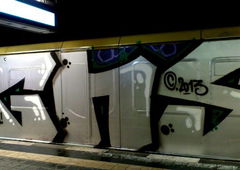 Graffiti Train in Berlin - Photo by Ready_31 - GHS (2013)