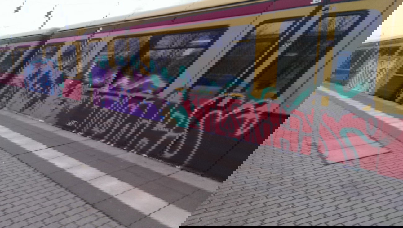 Graffiti Train - Photo by RealGOG - ROZER, FIOE, NHS