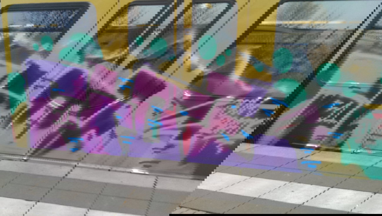 Graffiti Train - Photo by RealGOG - FIOE, TLS, NHS