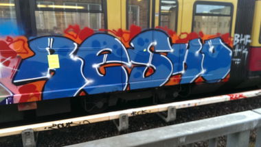 Graffiti Train - Photo by RealGOG - RESKO, TBR, TLS