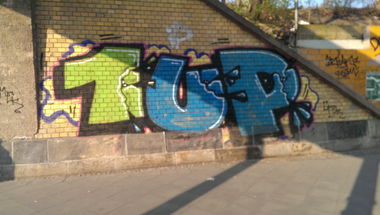 Graffiti Bombing - Photo by RealGOG - 1UP, ONEUP, ONEUNITEDPOWER