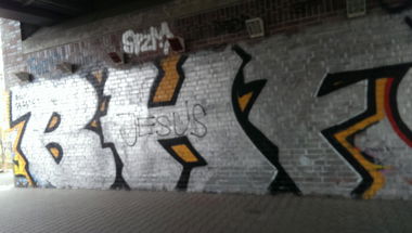 Graffiti Bombing - Photo by RealGOG - BHF, JESUS