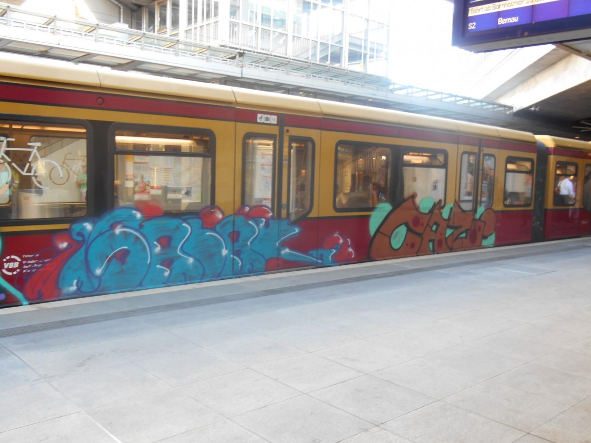 Graffiti Train - Photo by RealGOG - Galak, TBR, CAZ (2014)