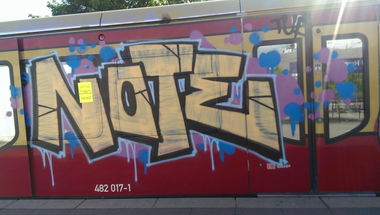Graffiti Train - Photo by RealGOG - Note, Tuf