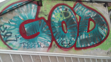 Graffiti Bombing - Photo by RealGOG - GOD