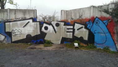 Graffiti Bombing - Photo by RealGOG - Roger, Birds, DSF