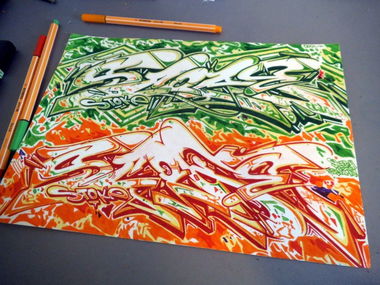 Graffiti Sketch - Photo by RealStokey - stoke, graffiti, sketch (2015)