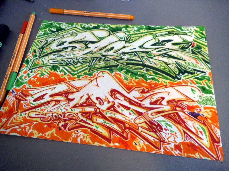 Graffiti Sketch - Photo by RealStokey - stoke, graffiti, sketch (2015)