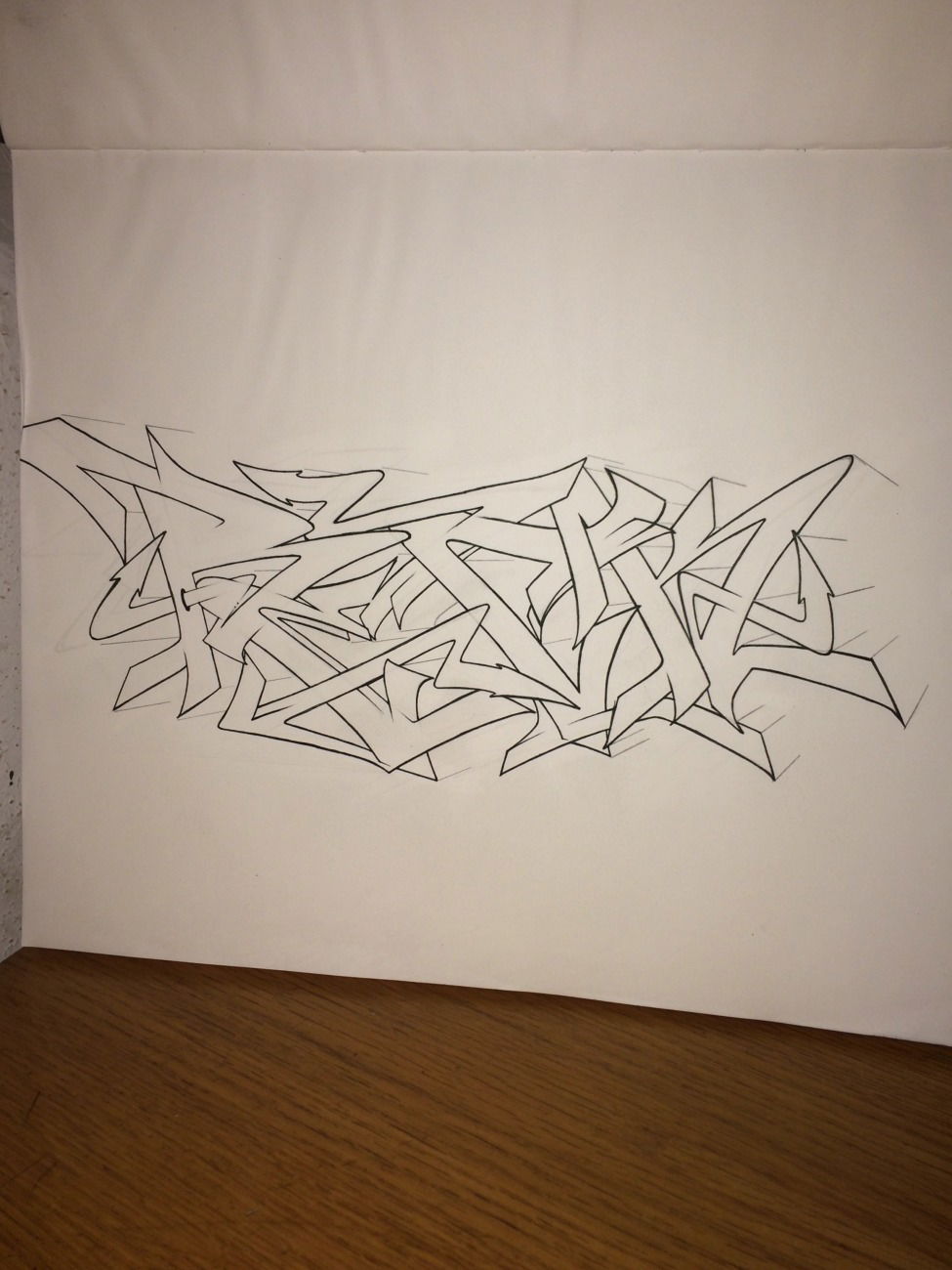 Graffiti Sketch - Photo by ReckOner - bremerhaven (2016)