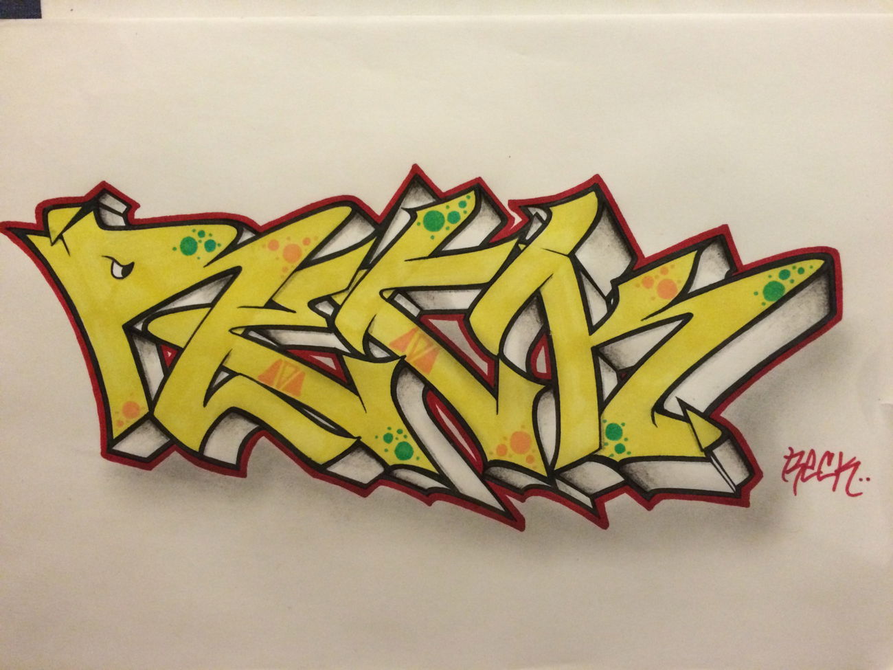 Graffiti Sketch - Photo by ReckOner - bremerhaven