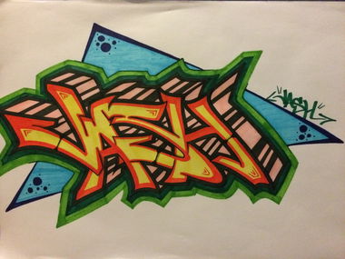 Graffiti Sketch - Photo by ReckOner - bremerhaven (2016)