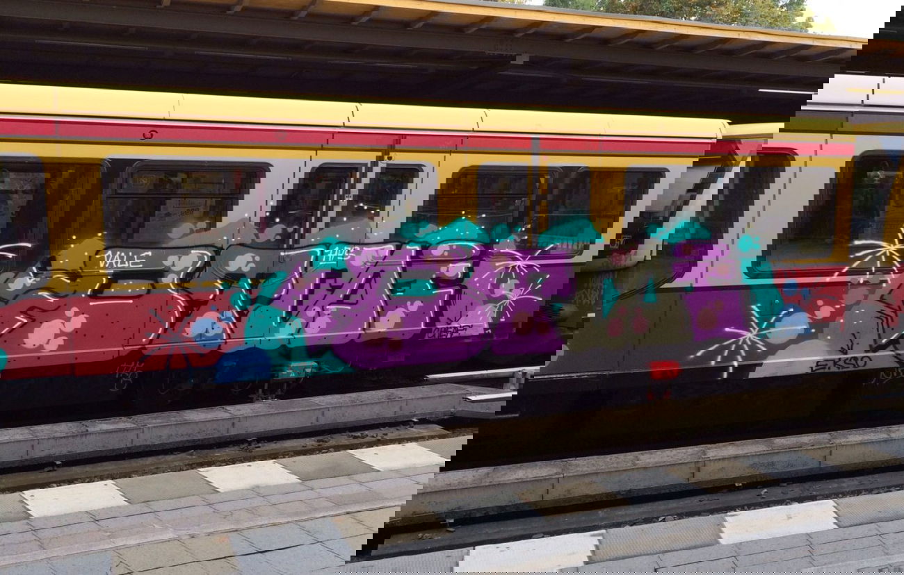 Graffiti Train - Photo by RedOrBlue - Otsi, tour, Moas