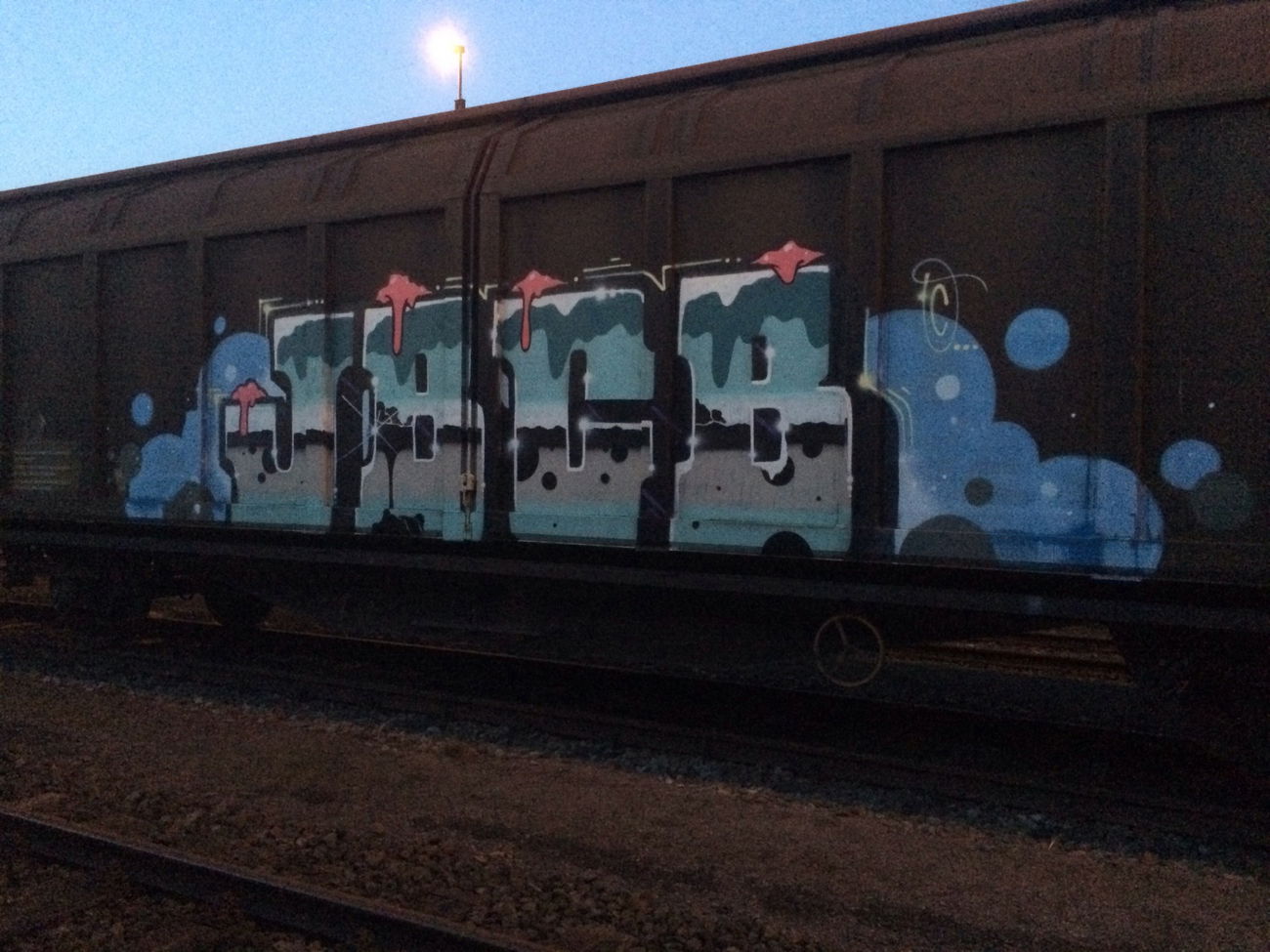 Graffiti Train - Photo by RedOrBlue - Jbcb, Jukeboxcowboys, Freight