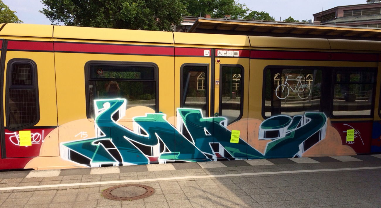 Graffiti Train - Photo by RedOrBlue - Mai, ibes, tcr