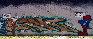 Graffiti Wall - Photo by RedOrBlue - Reac, Reak, tcr