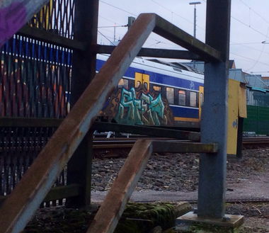 Graffiti Train - Photo by RedOrBlue - Siet, Bremen