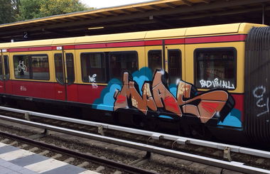 Graffiti Train - Photo by RedOrBlue - Otsi, tour, Moas