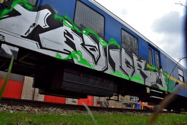 Graffiti Train in Skórka - Photo by ReefaPlay