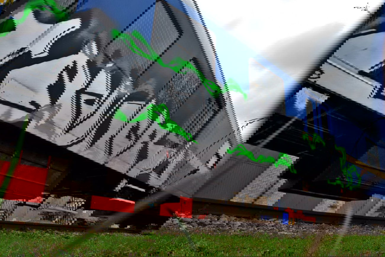 Graffiti Train in Skórka - Photo by ReefaPlay