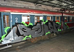 Graffiti Train in Skórka - Photo by ReefaPlay