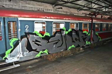 Graffiti Train in Skórka - Photo by ReefaPlay