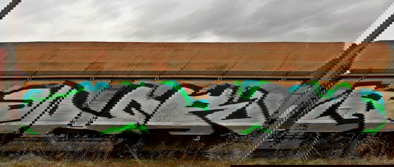 Graffiti Train in Skórka - Photo by ReefaPlay