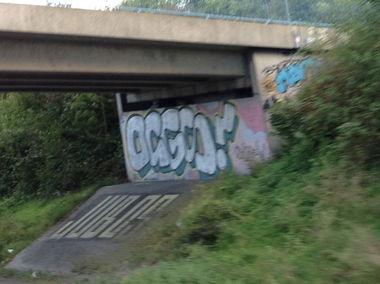 Graffiti Bombing in Gelsenkirchen - Photo by Regenman