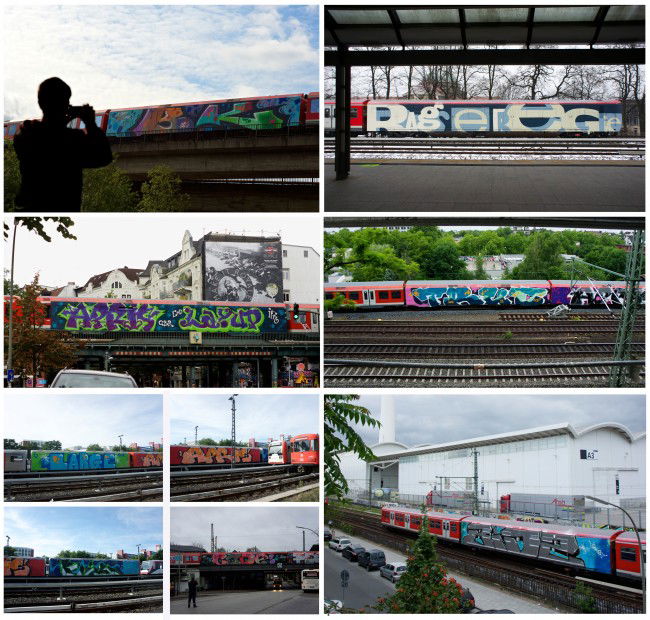 Graffiti Train in Hamburg - Photo by Reimemonster - Hamburg, Train, wc