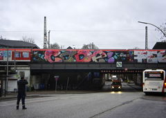 Graffiti Train in Hamburg - Photo by Reimemonster - Hamburg, train, code