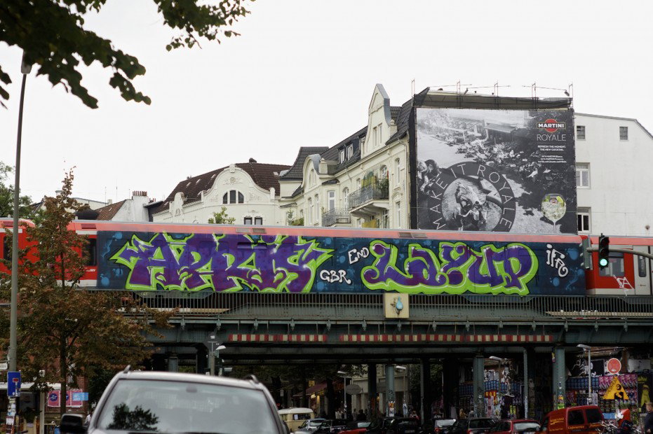 Graffiti Train in hamburg - Photo by Reimemonster - apris, layup, end