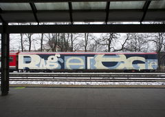 Graffiti Train in Hamburg - Photo by Reimemonster - rage, regie, dsf