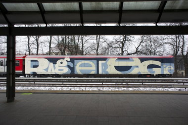 Graffiti Train in Hamburg - Photo by Reimemonster - rage, regie, dsf