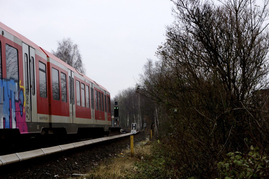 Graffiti Train in hamburg - Photo by Reimemonster - skat