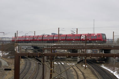 Graffiti Train in copenhagen - Photo by Reimemonster