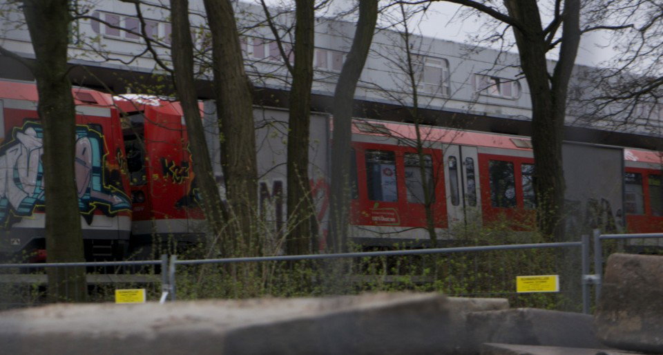 Graffiti Train in hamburg - Photo by Reimemonster - kgz