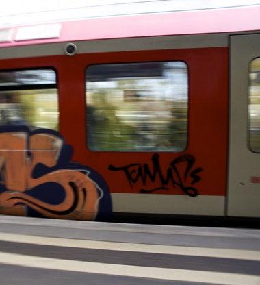 Graffiti Train - Photo by Reimemonster