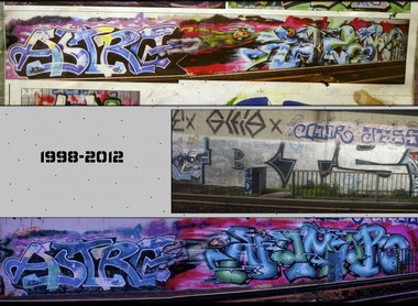 Graffiti Wall in hamburg - Photo by Reimemonster - astro, nomor, razor