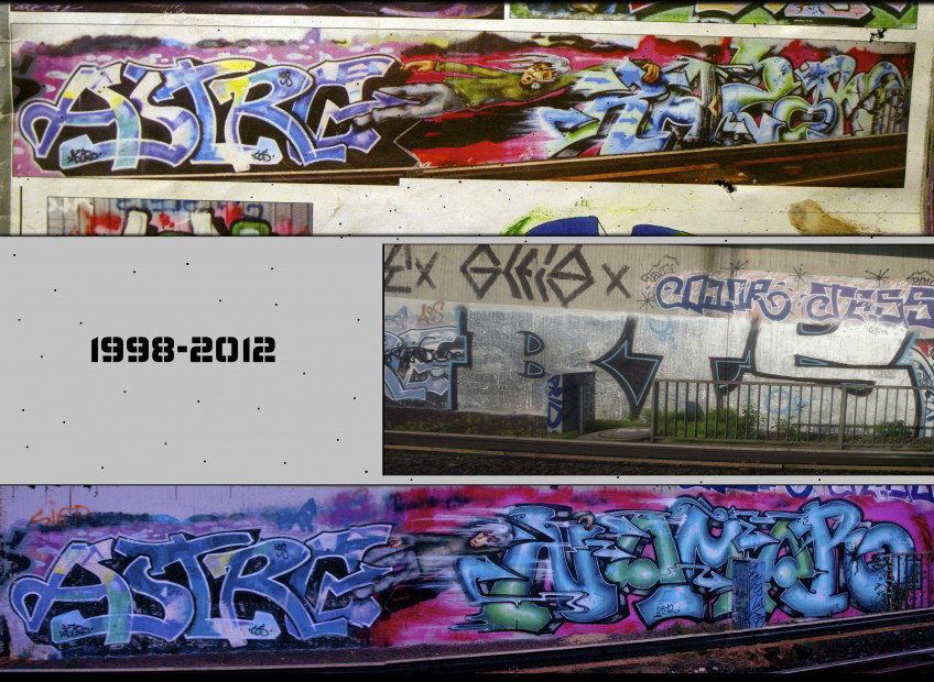 Graffiti Wall in hamburg - Photo by Reimemonster - astro, nomor, razor