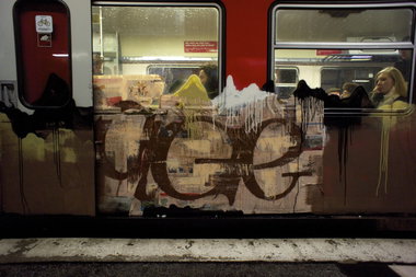 Graffiti Train in hamburg - Photo by Reimemonster - rage