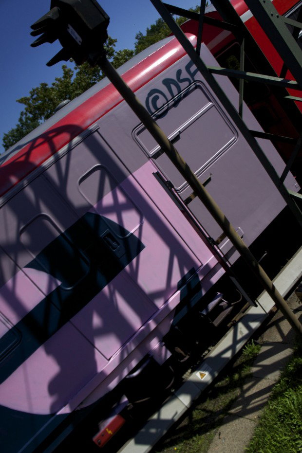 Graffiti Train in hamburg - Photo by Reimemonster - dsf