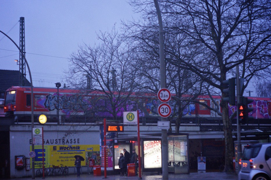 Graffiti Train in hamburg - Photo by Reimemonster - kosak, clue, bidz