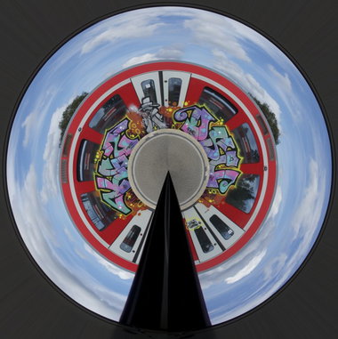 Graffiti Train in hamburg - Photo by Reimemonster - kgz, dsu