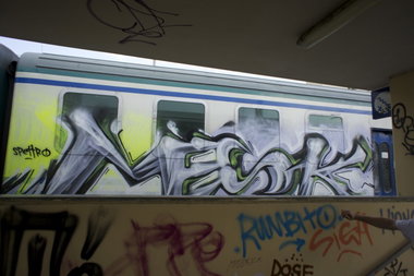 Graffiti Train - Photo by Reimemonster