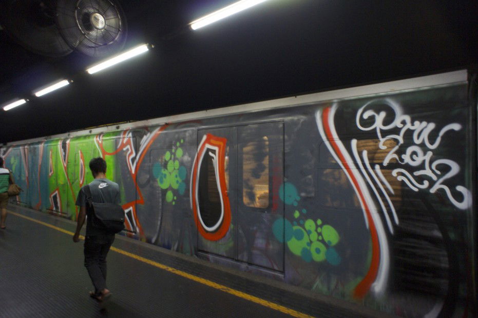 Graffiti Train in Milano - Photo by Reimemonster