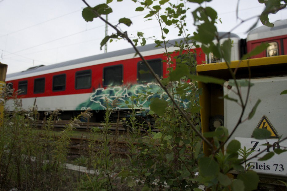 Graffiti Train in hamburg - Photo by Reimemonster