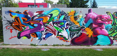 Graffiti Wall - Photo by Reka - 5zwo4, köds, reka