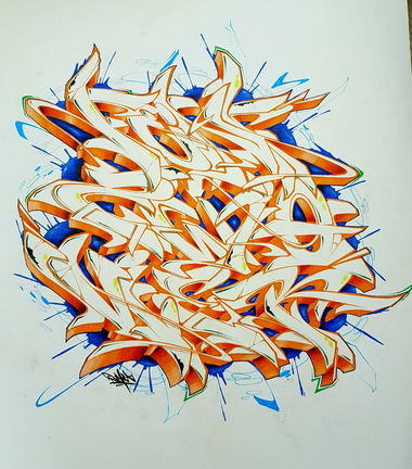 Graffiti Sketch - Photo by Reka - 5zwo4, 525, fünfzwovier (2016)