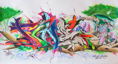 Graffiti Sketch - Photo by Reka - Final, Reka, Rekas (2015)