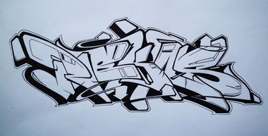 Graffiti Sketch - Photo by Reka - 5zwo4, köds, reka